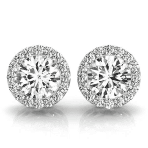 Halo Diamond Earrings
